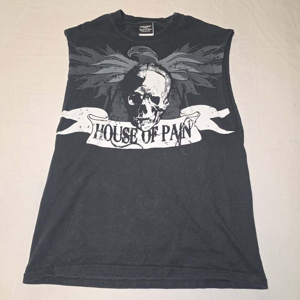 House of Pain Skull & Wings Cut Off Sleeveless T-Shirt
